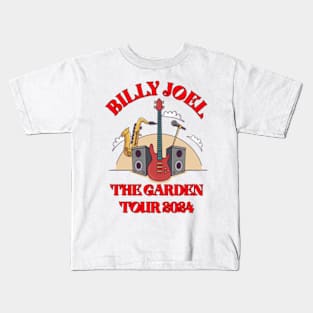 Billy Joel The Garden Tour 2024 T shirt Red Kids T-Shirt